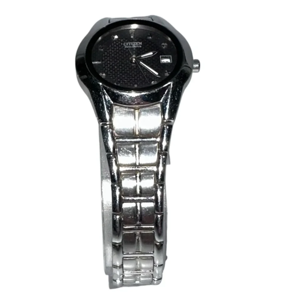 Citizen Eco-Drive EW1410-50E Paradigm Black Dial‎ Stainless Steel Date Watch